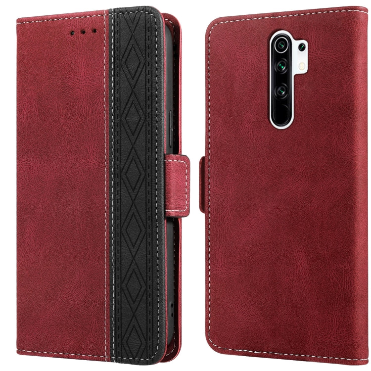 Stitching Side-Magnetic RFID Leather Phone Case, For Xiaomi Redmi 9, For Xiaomi Redmi 9A, For Xiaomi Redmi 9C, For Xiaomi Redmi 9T, For Xiaomi Redmi Note 9 Pro 4G / 9S, For Xiaomi Redmi Note 9 / 10X