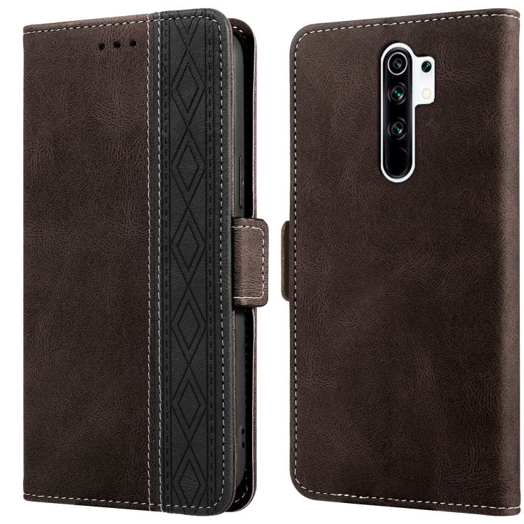 Stitching Side-Magnetic RFID Leather Phone Case, For Xiaomi Redmi 9, For Xiaomi Redmi 9A, For Xiaomi Redmi 9C, For Xiaomi Redmi 9T, For Xiaomi Redmi Note 9 Pro 4G / 9S, For Xiaomi Redmi Note 9 / 10X