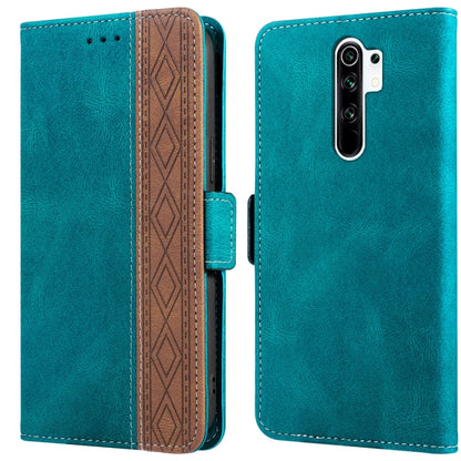 Stitching Side-Magnetic RFID Leather Phone Case, For Xiaomi Redmi 9, For Xiaomi Redmi 9A, For Xiaomi Redmi 9C, For Xiaomi Redmi 9T, For Xiaomi Redmi Note 9 Pro 4G / 9S, For Xiaomi Redmi Note 9 / 10X