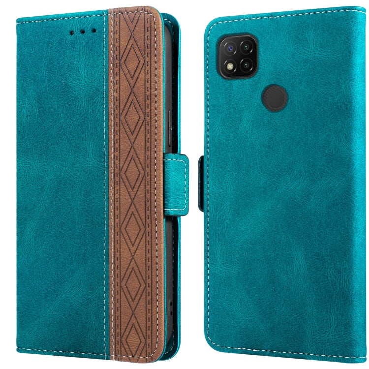 Stitching Side-Magnetic RFID Leather Phone Case, For Xiaomi Redmi 9, For Xiaomi Redmi 9A, For Xiaomi Redmi 9C, For Xiaomi Redmi 9T, For Xiaomi Redmi Note 9 Pro 4G / 9S, For Xiaomi Redmi Note 9 / 10X