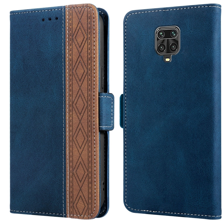 Stitching Side-Magnetic RFID Leather Phone Case, For Xiaomi Redmi 9, For Xiaomi Redmi 9A, For Xiaomi Redmi 9C, For Xiaomi Redmi 9T, For Xiaomi Redmi Note 9 Pro 4G / 9S, For Xiaomi Redmi Note 9 / 10X