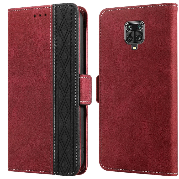 Stitching Side-Magnetic RFID Leather Phone Case, For Xiaomi Redmi 9, For Xiaomi Redmi 9A, For Xiaomi Redmi 9C, For Xiaomi Redmi 9T, For Xiaomi Redmi Note 9 Pro 4G / 9S, For Xiaomi Redmi Note 9 / 10X