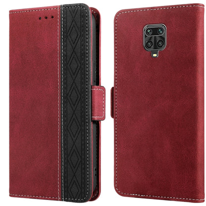 Stitching Side-Magnetic RFID Leather Phone Case, For Xiaomi Redmi 9, For Xiaomi Redmi 9A, For Xiaomi Redmi 9C, For Xiaomi Redmi 9T, For Xiaomi Redmi Note 9 Pro 4G / 9S, For Xiaomi Redmi Note 9 / 10X