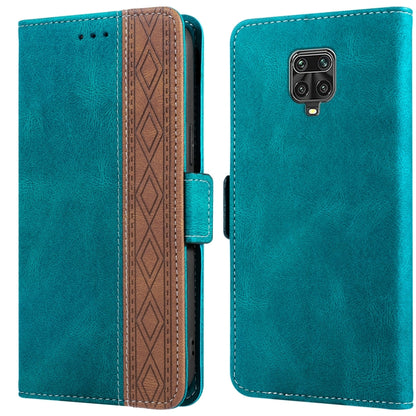 Stitching Side-Magnetic RFID Leather Phone Case, For Xiaomi Redmi 9, For Xiaomi Redmi 9A, For Xiaomi Redmi 9C, For Xiaomi Redmi 9T, For Xiaomi Redmi Note 9 Pro 4G / 9S, For Xiaomi Redmi Note 9 / 10X