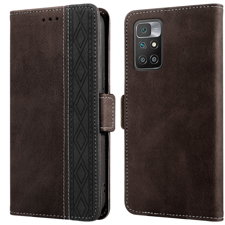 Stitching Side-Magnetic RFID Leather Phone Case, For Xiaomi Redmi 10 4G, For Xiaomi Redmi Note 11 Pro, For Xiaomi Mi 11 Lite, For Xiaomi Mi 11T, For Xiaomi Poco X3, For Xiaomi 12