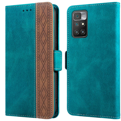 Stitching Side-Magnetic RFID Leather Phone Case, For Xiaomi Redmi 10 4G, For Xiaomi Redmi Note 11 Pro, For Xiaomi Mi 11 Lite, For Xiaomi Mi 11T, For Xiaomi Poco X3, For Xiaomi 12