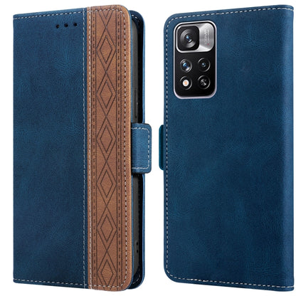 Stitching Side-Magnetic RFID Leather Phone Case, For Xiaomi Redmi 10 4G, For Xiaomi Redmi Note 11 Pro, For Xiaomi Mi 11 Lite, For Xiaomi Mi 11T, For Xiaomi Poco X3, For Xiaomi 12