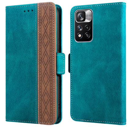 Stitching Side-Magnetic RFID Leather Phone Case, For Xiaomi Redmi 10 4G, For Xiaomi Redmi Note 11 Pro, For Xiaomi Mi 11 Lite, For Xiaomi Mi 11T, For Xiaomi Poco X3, For Xiaomi 12