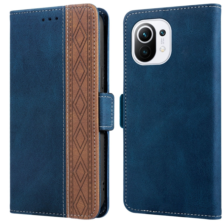 Stitching Side-Magnetic RFID Leather Phone Case, For Xiaomi Redmi 10 4G, For Xiaomi Redmi Note 11 Pro, For Xiaomi Mi 11 Lite, For Xiaomi Mi 11T, For Xiaomi Poco X3, For Xiaomi 12