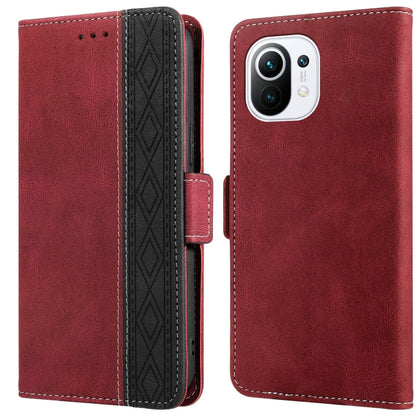 Stitching Side-Magnetic RFID Leather Phone Case, For Xiaomi Redmi 10 4G, For Xiaomi Redmi Note 11 Pro, For Xiaomi Mi 11 Lite, For Xiaomi Mi 11T, For Xiaomi Poco X3, For Xiaomi 12
