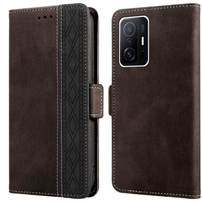 Stitching Side-Magnetic RFID Leather Phone Case, For Xiaomi Redmi 10 4G, For Xiaomi Redmi Note 11 Pro, For Xiaomi Mi 11 Lite, For Xiaomi Mi 11T, For Xiaomi Poco X3, For Xiaomi 12