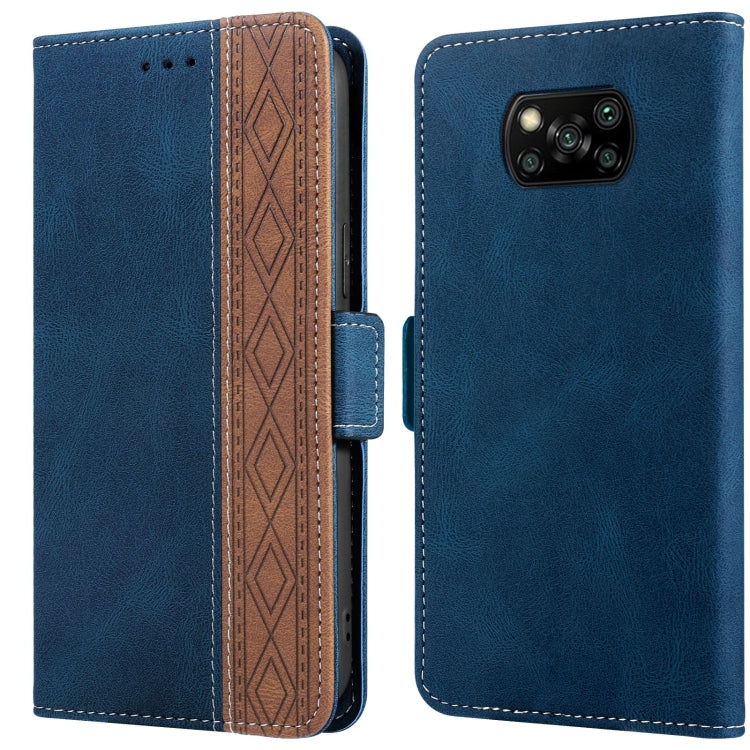 Stitching Side-Magnetic RFID Leather Phone Case, For Xiaomi Redmi 10 4G, For Xiaomi Redmi Note 11 Pro, For Xiaomi Mi 11 Lite, For Xiaomi Mi 11T, For Xiaomi Poco X3, For Xiaomi 12