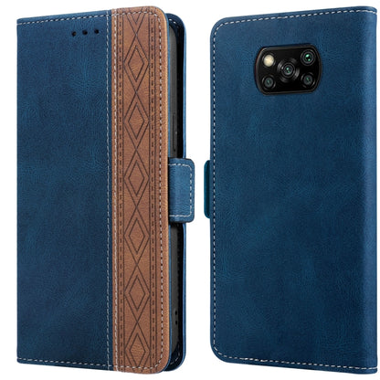 Stitching Side-Magnetic RFID Leather Phone Case, For Xiaomi Redmi 10 4G, For Xiaomi Redmi Note 11 Pro, For Xiaomi Mi 11 Lite, For Xiaomi Mi 11T, For Xiaomi Poco X3, For Xiaomi 12