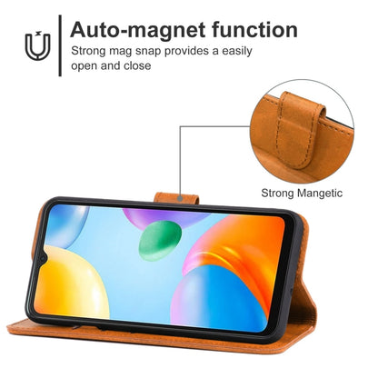 Leather Phone Case, For Samsung Galaxy M23 5G / F23, For OPPO Realme C31, For Xiaomi Redmi 10C, For ZTE Blade V40