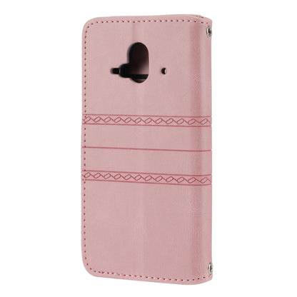 Embossed Striped Magnetic Buckle Horizontal Flip Phone Leather Case, For Fujitsu Arrows F-52B, For OPPO A96 5G, For OPPO Reno7 5G, For OPPO Reno7 SE 5G