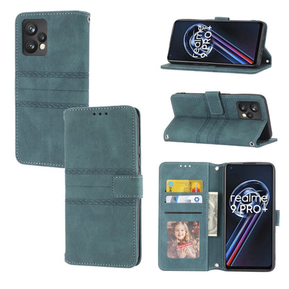 Embossed Striped Magnetic Buckle Horizontal Flip Phone Leather Case, For OPPO Find X5, For OPPO Find X5 Pro, For OPPO Realme 9 Pro+, For OPPO Realme C35