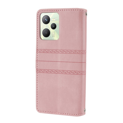 Embossed Striped Magnetic Buckle Horizontal Flip Phone Leather Case, For OPPO Realme 9 Pro, For Xiaomi Redmi K50 Gaming, For Xiaomi Redmi K50 Pro