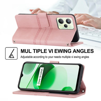 Embossed Striped Magnetic Buckle Horizontal Flip Phone Leather Case, For OPPO Realme 9 Pro, For Xiaomi Redmi K50 Gaming, For Xiaomi Redmi K50 Pro