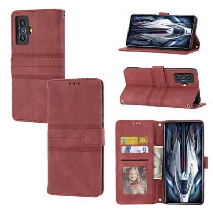 Embossed Striped Magnetic Buckle Horizontal Flip Phone Leather Case, For OPPO Realme 9 Pro, For Xiaomi Redmi K50 Gaming, For Xiaomi Redmi K50 Pro