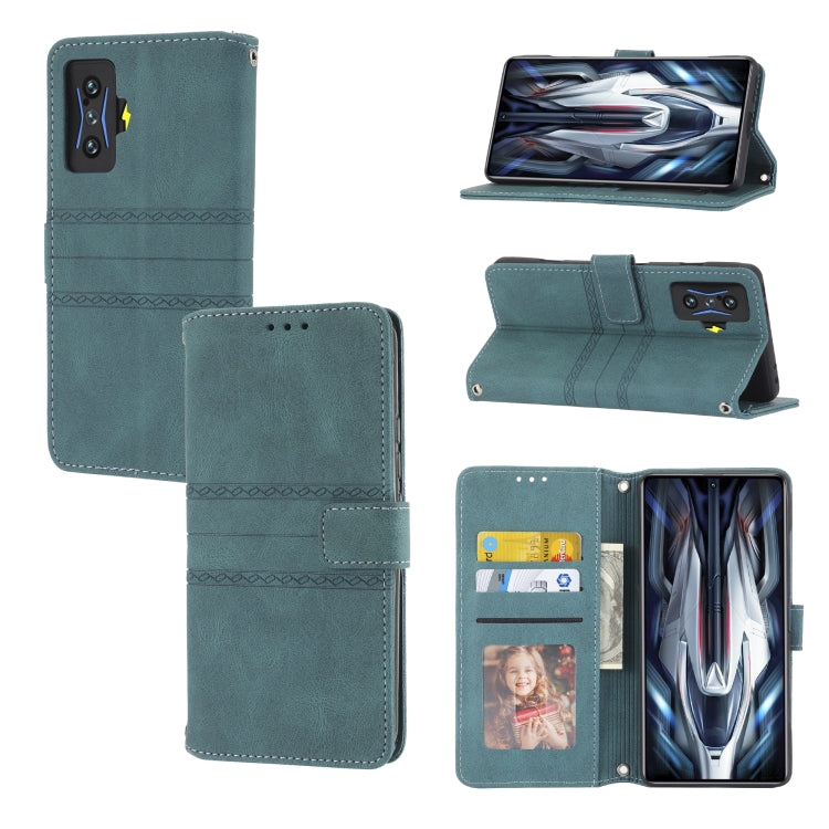 Embossed Striped Magnetic Buckle Horizontal Flip Phone Leather Case, For OPPO Realme 9 Pro, For Xiaomi Redmi K50 Gaming, For Xiaomi Redmi K50 Pro