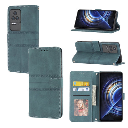Embossed Striped Magnetic Buckle Horizontal Flip Phone Leather Case, For OPPO Realme 9 Pro, For Xiaomi Redmi K50 Gaming, For Xiaomi Redmi K50 Pro