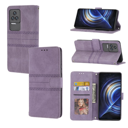 Embossed Striped Magnetic Buckle Horizontal Flip Phone Leather Case, For OPPO Realme 9 Pro, For Xiaomi Redmi K50 Gaming, For Xiaomi Redmi K50 Pro