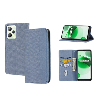Woven Texture Stitching Magnetic PU Leather Phone Case, For OPPO A96 5G, For OPPO Realme C35, For OPPO Reno7 SE 5G, For OPPO Reno7 5G