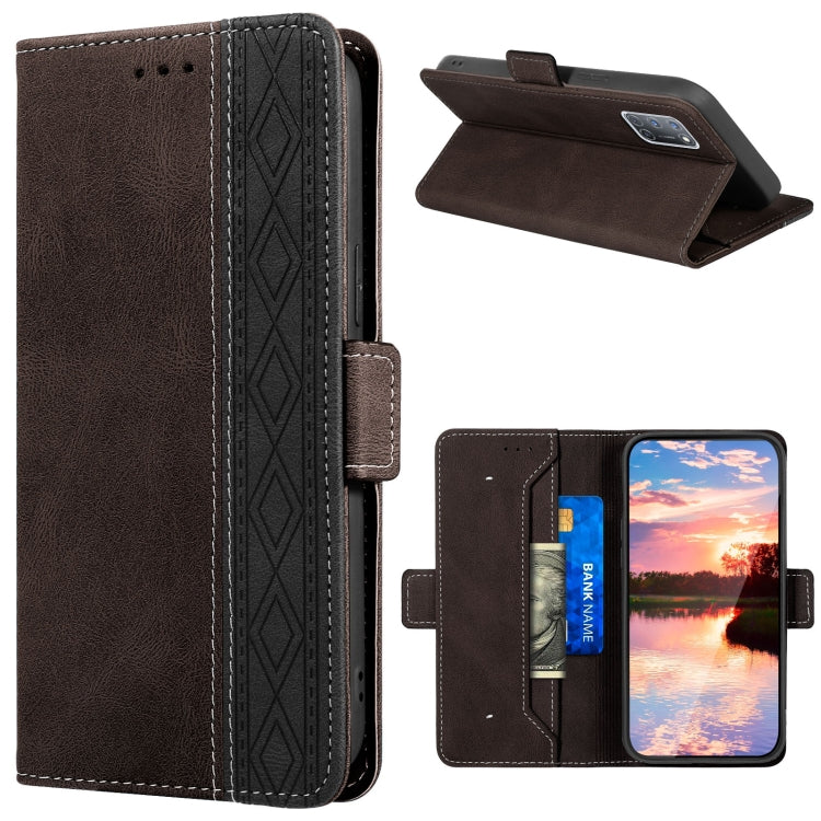 Stitching Side-Magnetic RFID Leather Phone Case, For OPPO A15, For OPPO A16, For OPPO A52 / A92 / A72, For OPPO A54 5G / A74 5G, For OPPO A73, For OPPO A94 5G