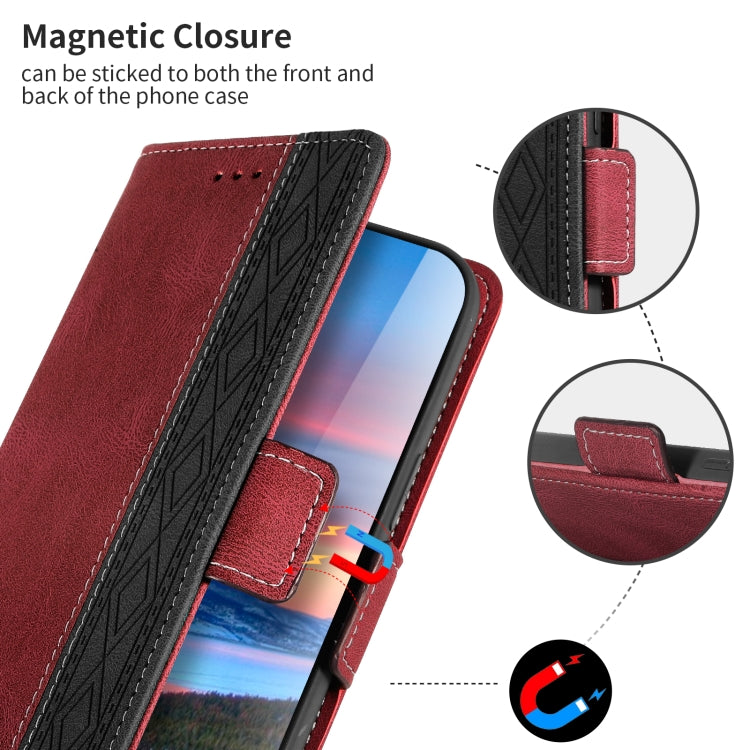 Stitching Side-Magnetic RFID Leather Phone Case, For OPPO Find X3 Lite 5G, For OPPO Reno6, For OPPO Reno6 5G, For OPPO Reno5 A, For OPPO Reno7 5G, For vivo Y17