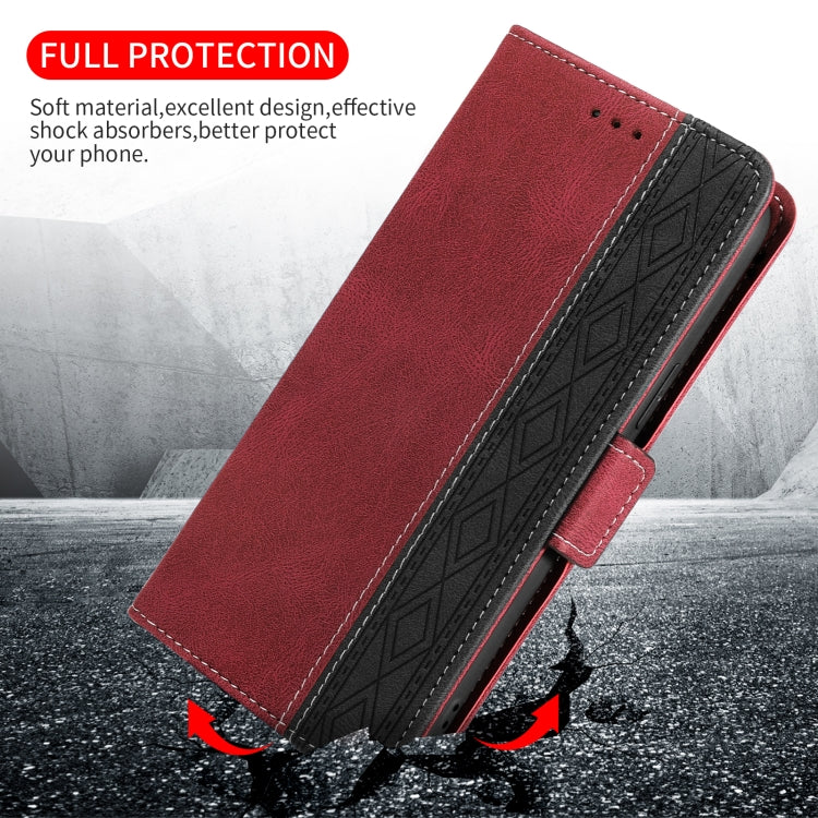 Stitching Side-Magnetic RFID Leather Phone Case, For OPPO Find X3 Lite 5G, For OPPO Reno6, For OPPO Reno6 5G, For OPPO Reno5 A, For OPPO Reno7 5G, For vivo Y17