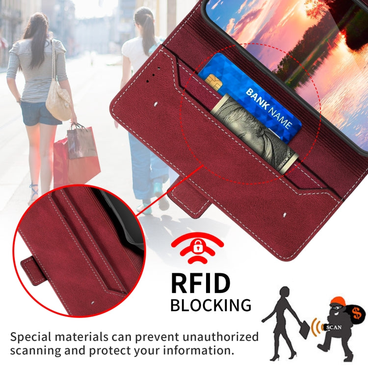 Stitching Side-Magnetic RFID Leather Phone Case, For OPPO Find X3 Lite 5G, For OPPO Reno6, For OPPO Reno6 5G, For OPPO Reno5 A, For OPPO Reno7 5G, For vivo Y17