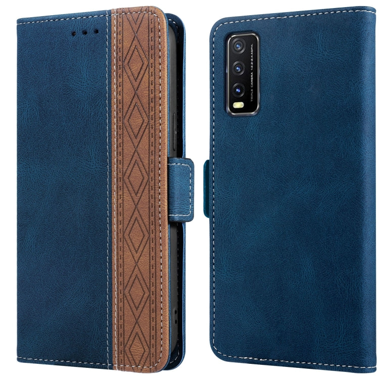 Stitching Side-Magnetic RFID Leather Phone Case, For vivo Y20, For vivo Y21 / Y21s, For vivo Y72