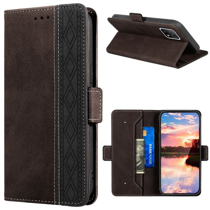 Stitching Side-Magnetic RFID Leather Phone Case, For vivo Y20, For vivo Y21 / Y21s, For vivo Y72