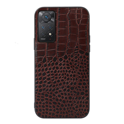 Crocodile Top Layer Cowhide Leather Case, For Xiaomi Redmi Note 11 Pro Global, For Samsung Galaxy A23 4G, For Samsung Galaxy A33 5G, For Samsung Galaxy A53 5G, For Samsung Galaxy A73 5G
