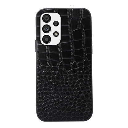 Crocodile Top Layer Cowhide Leather Case, For Xiaomi Redmi Note 11 Pro Global, For Samsung Galaxy A23 4G, For Samsung Galaxy A33 5G, For Samsung Galaxy A53 5G, For Samsung Galaxy A73 5G