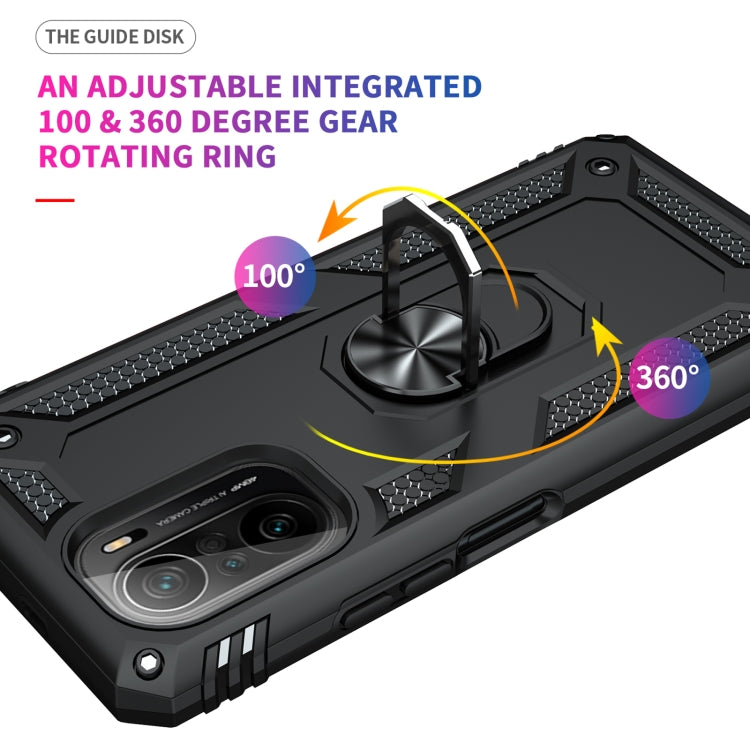 Shockproof TPU + PC Phone Case with 360 Degree Rotating Holder, For Xiaomi Poco F3, For Xiaomi Redmi 10C, For Xiaomi Redmi Note 11 Pro