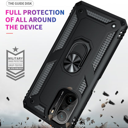 Shockproof TPU + PC Phone Case with 360 Degree Rotating Holder, For Xiaomi Poco F3, For Xiaomi Redmi 10C, For Xiaomi Redmi Note 11 Pro