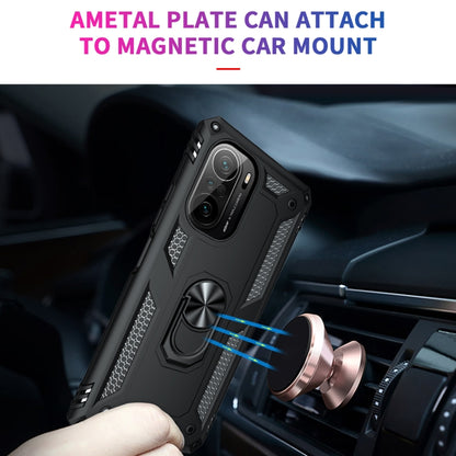 Shockproof TPU + PC Phone Case with 360 Degree Rotating Holder, For Xiaomi Poco F3, For Xiaomi Redmi 10C, For Xiaomi Redmi Note 11 Pro