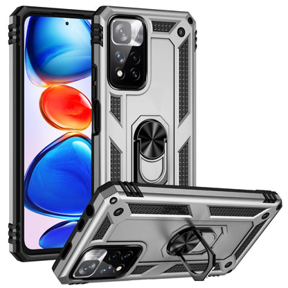 Shockproof TPU + PC Phone Case with 360 Degree Rotating Holder, For Xiaomi Poco F3, For Xiaomi Redmi 10C, For Xiaomi Redmi Note 11 Pro