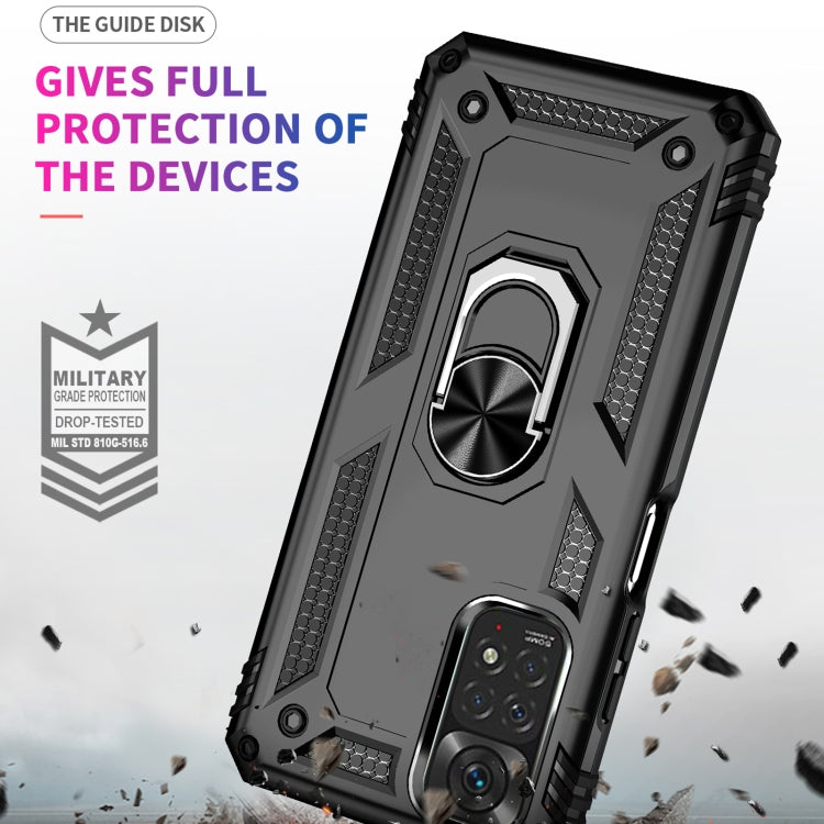 Shockproof TPU + PC Phone Case with 360 Degree Rotating Holder, For Xiaomi Redmi Note 11S