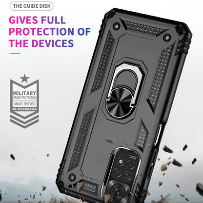 Shockproof TPU + PC Phone Case with 360 Degree Rotating Holder, For Xiaomi Redmi Note 11S
