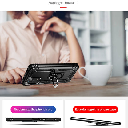Shockproof TPU + PC Phone Case with 360 Degree Rotating Holder, For Xiaomi Redmi Note 11S