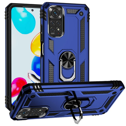 Shockproof TPU + PC Phone Case with 360 Degree Rotating Holder, For Xiaomi Redmi Note 11S