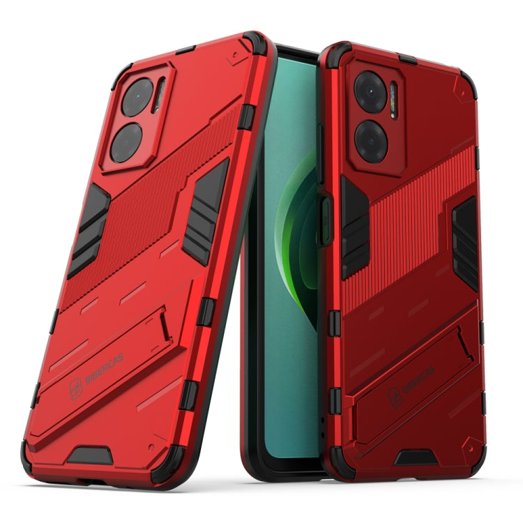 Punk Armor 2 in 1 PC + TPU Shockproof Phone Case with Invisible Holder, For Xiaomi Redmi Note 11E 5G China