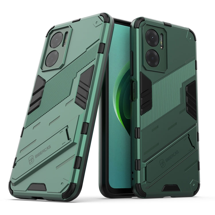 Punk Armor 2 in 1 PC + TPU Shockproof Phone Case with Invisible Holder, For Xiaomi Redmi Note 11E 5G China