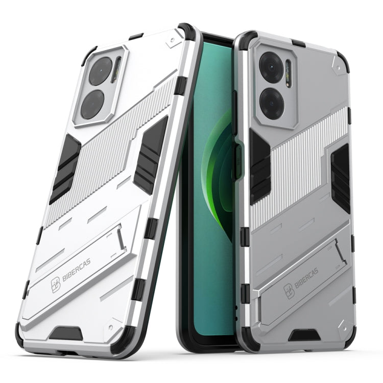 Punk Armor 2 in 1 PC + TPU Shockproof Phone Case with Invisible Holder, For Xiaomi Redmi Note 11E 5G China