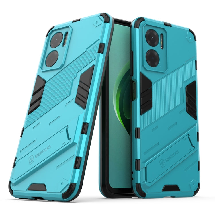 Punk Armor 2 in 1 PC + TPU Shockproof Phone Case with Invisible Holder, For Xiaomi Redmi Note 11E 5G China