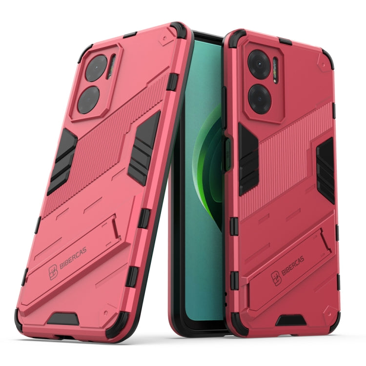 Punk Armor 2 in 1 PC + TPU Shockproof Phone Case with Invisible Holder, For Xiaomi Redmi Note 11E 5G China