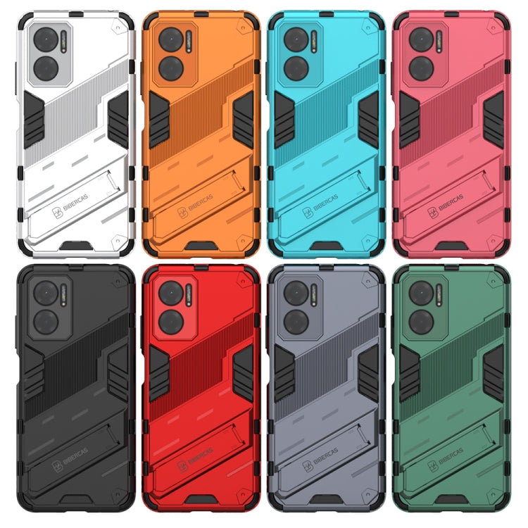 Punk Armor 2 in 1 PC + TPU Shockproof Phone Case with Invisible Holder, For Xiaomi Redmi Note 11E 5G China