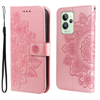 7-petal Flowers Embossing Pattern Horizontal Flip Leather Case, For OPPO Realme GT2 Pro, For OPPO Realme 9 Pro/Realme V25, For Samsung Galaxy A23 /Galaxy M23/Galaxy F23, For Xiaomi Poco M4 Pro 4G